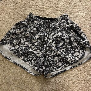 Black and white Lululemon shorts